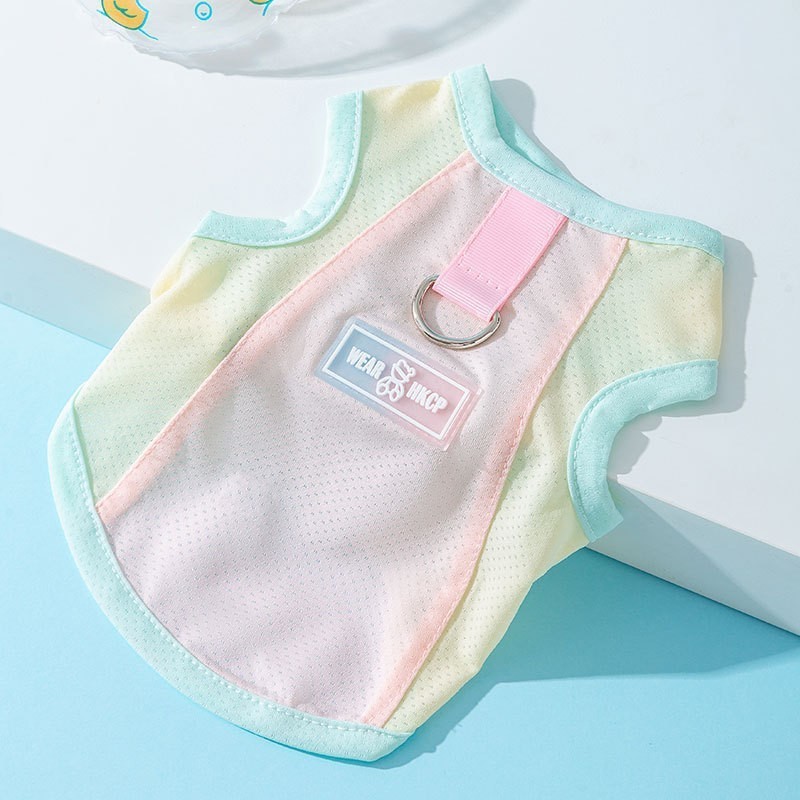 Pink mesh small dog