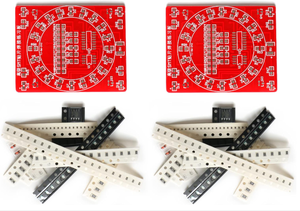 SMT SMD bileşen kaynak uygulama kurulu NE555 doğrultucular CD4017 Mini DIY elektronik kiti lehimleme beceri eğitimi için kiti - Product Image 2