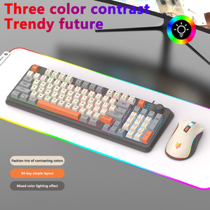 <strong>Keyboard</strong> and <strong>Mouse</strong> Set Fashion Color Matching Manipulator Feel Wired USB Knob <strong>Keyboard</strong> <strong>Mouse</strong> <strong>Computer</strong> Notebook Game <strong>Keyboard</strong> - Product Image 5