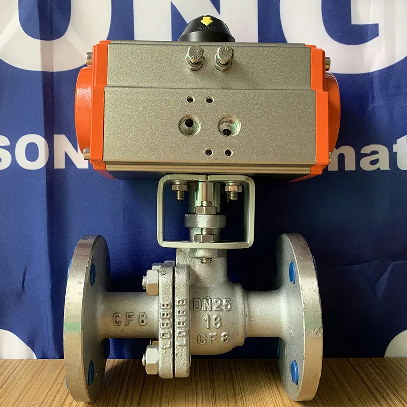 ANSI150 DN80 3 Inci Pegangan Dioperasikan Stainless Steel 304 Air Minyak Uap 2 Cara Manual Flange Ball Valve