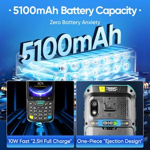 FYJ F9824 Waterproof Protection Android Barcode Scan IP68 Fast Charging Handheld Computer <strong>Keyboard</strong> PDA Data Collector - Product Image 5