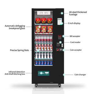 Khuyến mãi sản phẩm mới kết hợp nhỏ Snack và uống Máy bán hàng tự động ngoài trời tự động kết hợp máy bán hàng tự động thanh toán thẻ tín dụng - Product Image 5