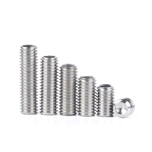 #2-56 #4-40 #6-32 #8-32 #10-24 SS304无头头杯点六角套筒平头紧定螺钉 - Product Image 2