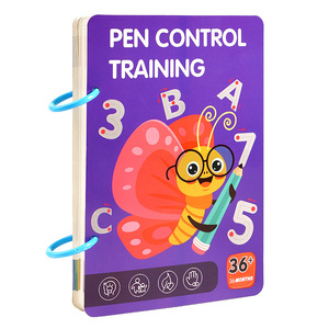 Hot người bán hàng trẻ em truy tìm Sách Bài Tập Đặt mẫu giáo xóa được Bài Tập Câu Đố giáo dục đồ chơi bút Montessori cho trẻ em - Product Image 5