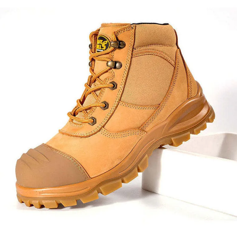 Yağ su dayanıklı Anti kayma iş ayakkabısı çelik ayak delinme geçirmez erkek endüstriyel Model taban Tpu ayak emniyet botları