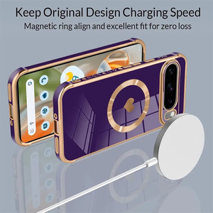 2025สำหรับ Google 9A เคสรักหัวใจเคสซิลิโคนนิ่มกันกระแทกสุดหรูสำหรับ Google Pixel 8 9 Pro 8A 7A แม่เหล็ก - Product Image 4