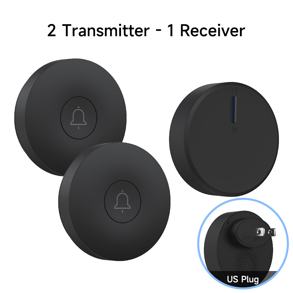 Black 2 Transmitter+1 Receiver US