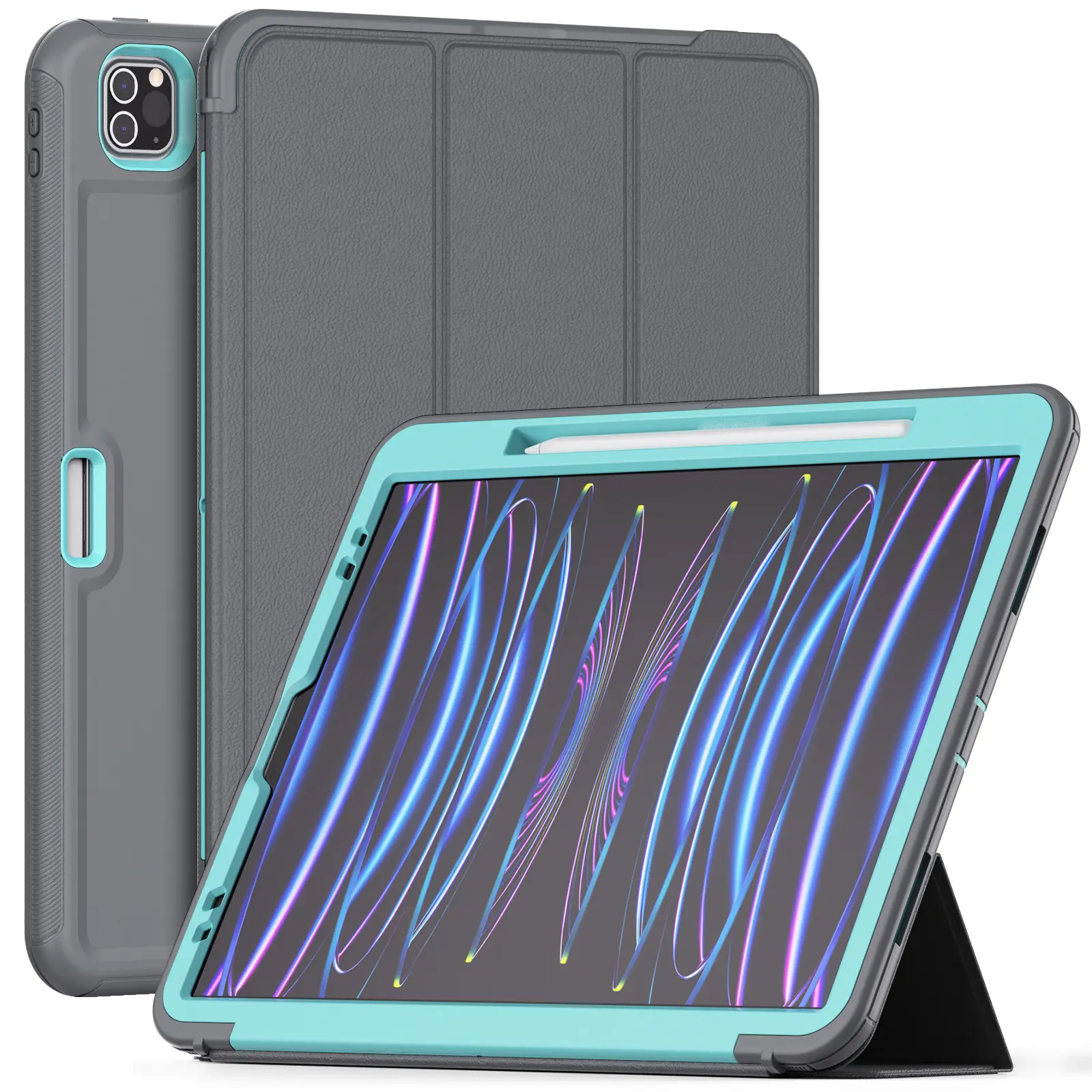 Funda inteligente a prueba de golpes para tableta, diseño delgado personalizado, TPU, PC, iPad Pro 12,9, novedad de 2022