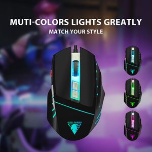 8D RGB Gaming Mouse Mit Programmierung 3200 DPI IC 5312 Hohe Qualität für profession elle Computer verfügbar - Product Image 4
