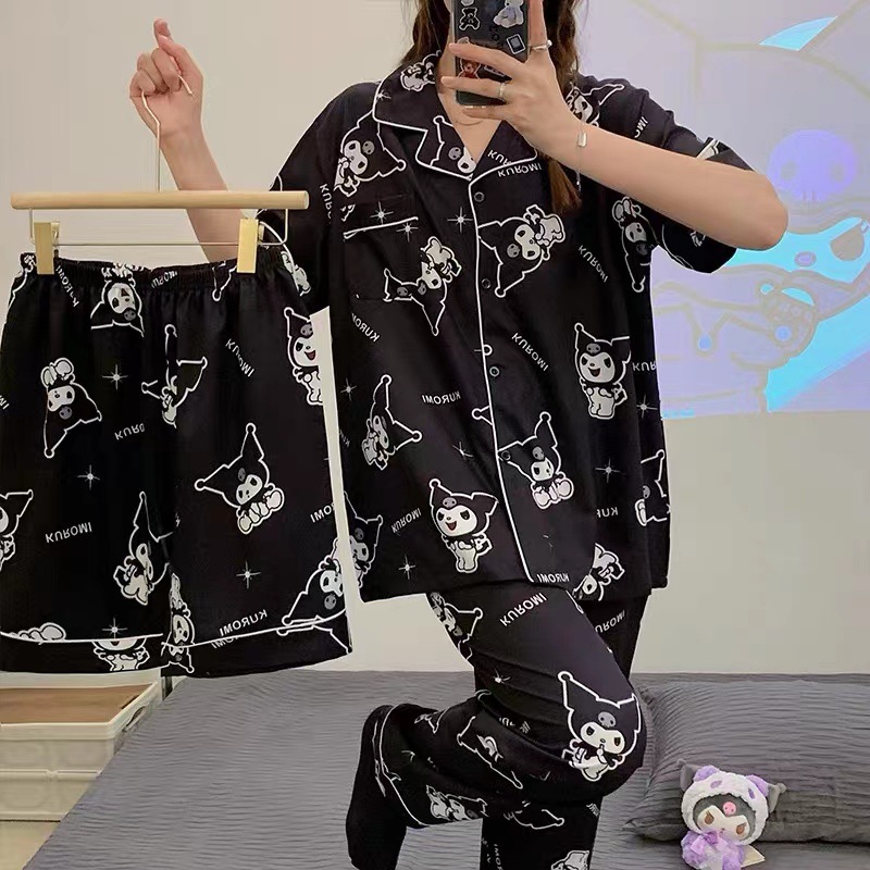 Le Cardigan Trois Pièces-Noir Kuromi