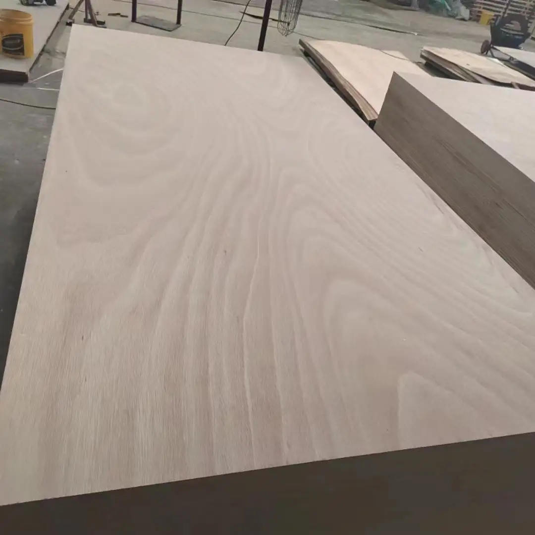 3mm, 5mm, 6mm, 9mm, 12mm, 18mm Oak Ash Okoume Pine Natural Veneer Plywood Wood Veneer Faced Plywood Commercial Plywood