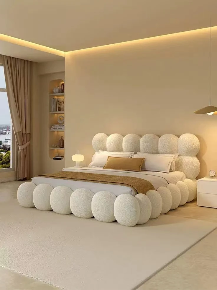 Fabric single bed-assembled frame bed