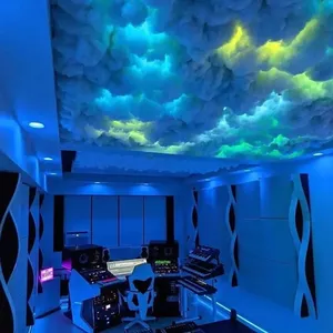 RGBサンダークラウドランプ<span class=keywords><strong>Led</strong></span> DIYクリエイティブクラウドライトストリップゲームルームウォールライトバー雰囲気パーティーフェスティバル装飾ライト