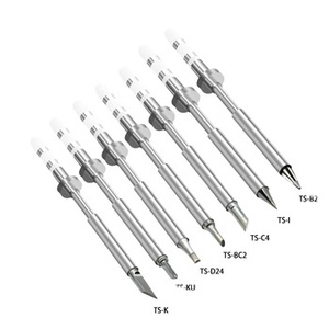 TS Soldering Iron <strong>Tip</strong> Chisel Shape Soldering Iron <strong>Tip</strong> Single Flat for Soldering Station Welding <strong>Tips</strong> for SQ-001/SQ-D60 - Product Image 1