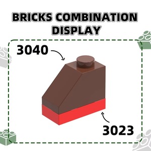 BLOCKMOC 3040 Half Bevel <strong>1</strong> Dots Building Blocks MOC Accessories Compatible With Bricks Children <strong>Toys</strong> Gift Box - Product Image 4