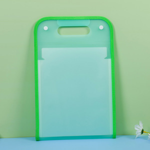 便携式a 4尺寸13口袋纯色垂直扩展文件夹手风琴文件袋，带双扣 - Product Image 5