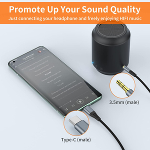 Factory Wholesale Type c to 3.5 Jack <strong>USB</strong> C to <strong>3.5mm</strong> Headphone Adapter Audio AUX <strong>3.5MM</strong> Jack Converter for Xiaomi Wired Headphones - Product Image 4