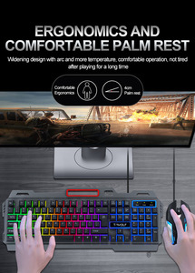 TF600 Rainbow Backlight Cool Keyboard Gaming Keyboard y Mouse Combo para computadora - Product Image 6