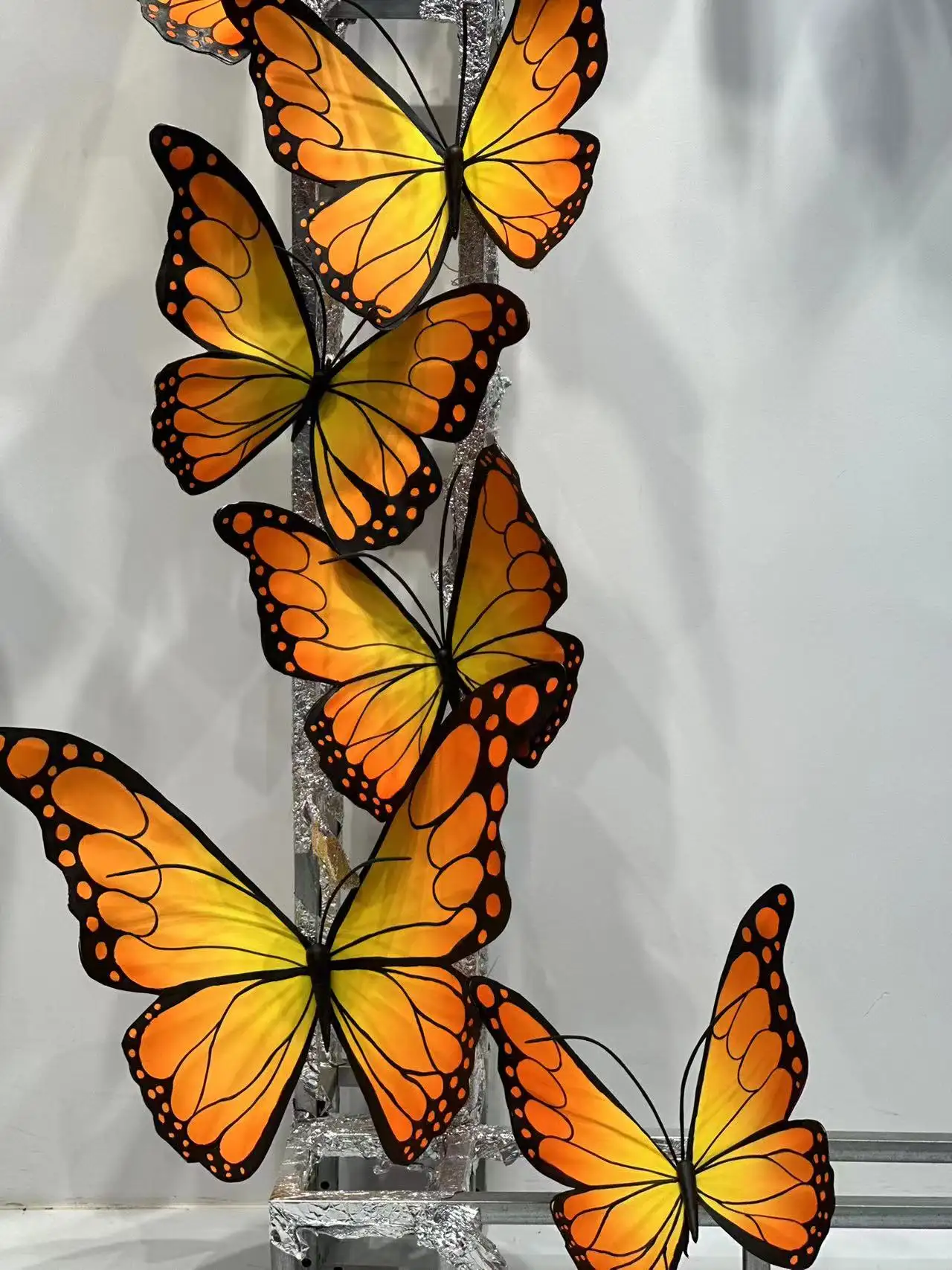 Q131 ручной работы бумажная бабочка Eva Водонепроницаемая бабочка на заказ гигантская Шелковая бабочка окно фотография свадебный реквизит украшение
