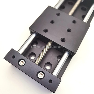 Carrera 100mm aleación de aluminio Unidad de ajuste del eje X mesa de plataforma de Control de movimiento CNC tornillo de alimentación Manual etapa lineal deslizante - Product Image 6