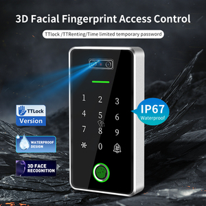 TTLock Reconocimiento facial Control DE ACCESO Lector de tarjetas RFID Abridor de bloqueo de huellas dactilares biométrico Aplicación TTHOTEL Sistema de entrada de puerta IP67 - Product Image 3