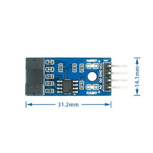Módulo de sensor de velocidad de 4 pines Tipo de ranura Módulo de sensor de velocidad de optoacoplador IR LM393