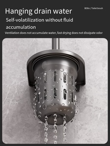 <span class=keywords><strong>Chrome</strong></span> nhà vệ sinh bàn chải chủ thép không gỉ công cụ làm sạch bền dọc phòng tắm nhà vệ sinh bàn chải treo tường nhà vệ sinh bàn chải - Product Image 4