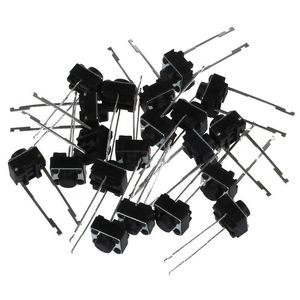 Soken RK2-13D SMD dönen düğme LED Dimmer anahtarı 6X6 kare 2 Pin 12V DC siyah dokunsal basmalı düğme anahtarı anlık özel - Product Image 2
