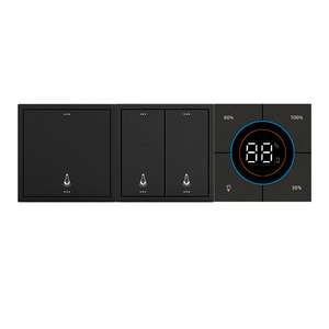 KLASS WiFi Smart interruttore luce 3 gruppo pulsante pannello interruttore a parete Touch di controllo di lavoro con Alexa App Timer telecomando - Product Image 1