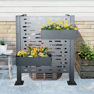 ที่ครอบรั้วเพื่อความเป็นส่วนตัวทำจากโลหะ dB 3ftx3ft สำหรับเครื่องปรับอากาศกลางแจ้งรั้วสนามแบบปกปิดได้อย่างสมบูรณ์แบบ - Product Image 2