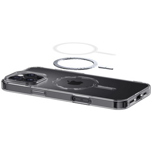 IPhone 17 için geçerli Promax Apple 16E anti-damla güçlü mıknatıs şeffaf akrilik iki-in-one manyetik telefon kılıfı - Product Image 4