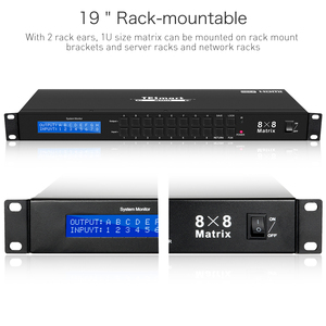 TESmart-matriz de 8 en 8 salidas, 4K, HDMI, 8x8, con control remoto IR, RS232 y puerto Lan, control HDMI - Product Image 3