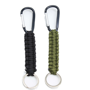Ngoài Trời Chiến Thuật Survival Carabiner Paracord Keychain Mini Nhôm D Vòng Key Organizer Đi Bộ Đường Dài Công Cụ - Product Image 4