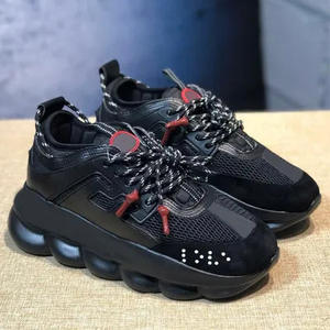 Лидер продаж, дизайнерские кроссовки с цепной реакцией для мужчин и женщин, высококачественные роскошные сетчатые туфли, увеличивающие рост, на всю осень - Product Image 2