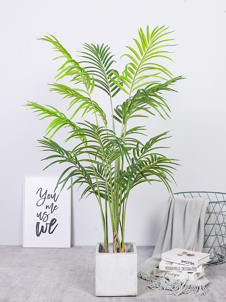 Indoor Garden Decor Plastic Palm Tree Artificial Kwai Tree Tropical Decor plants Artificial Palm Tree Plant For Home Decor