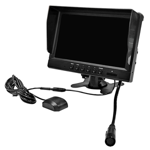 Monitor de 9 pulgadas, pantalla dividida cuádruple, entrada de cámara AHD, sistema de monitoreo de seguridad del vehículo, compatible con monitoreo remoto con 4G WIFI GPS - Product Image 4