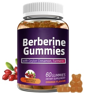 סוכר ללא ברביין ויטמין gummies hcl תוספת בריאות עם קינמון צילון 2000 מ "ג בריבריין