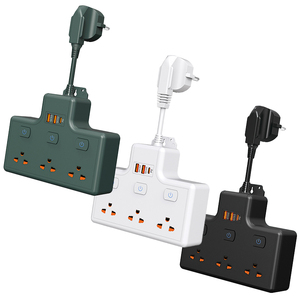 Fast Charging <strong>Multi</strong> <strong>Socket</strong> Thai Standard Plug Power Board 3AC Extension Cord Power <strong>Socket</strong> With 2USB+1PD Port - Product Image 4
