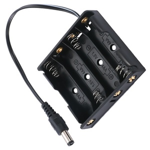 BH4AADCWL 4 AAバッテリーホルダーDCプラグバレルジャック付き5.5*2.1mm電源用途 - Product Image 4