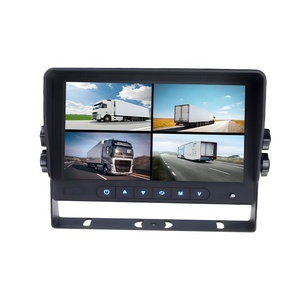 7&quot; 10&quot; Optional 1080P Wired Truck Backup Camera System Kit Triple Quad Split Screen <strong>Monitor</strong> with Recording - Product Image 1