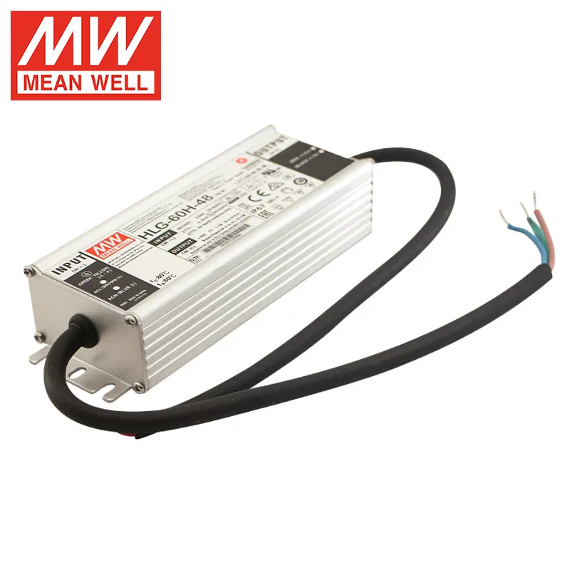 MeanWell Original HLG-60H-48 60 W 48 V 1,3 A für LED-Beleuchtung LED-Antrieb 60 W 48 V