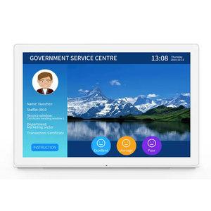 OEM 10.1 Inch <strong>Touch</strong> <strong>Screen</strong> Customer Feedback Evaluator Restaurant Ordering Rj45 POE NFC Menu Board Desktop Android Kiosk Tablet - Product Image 2