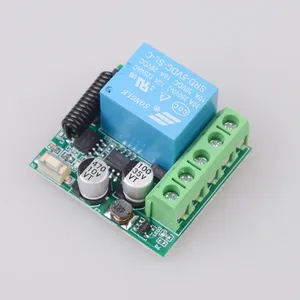 DC 5-30V 12V 433 Mhz RF telecomando senza fili relè ricevitore momentaneo modulo per l'apprendimento del codice trasmettitore remoto fai da te - Product Image 6