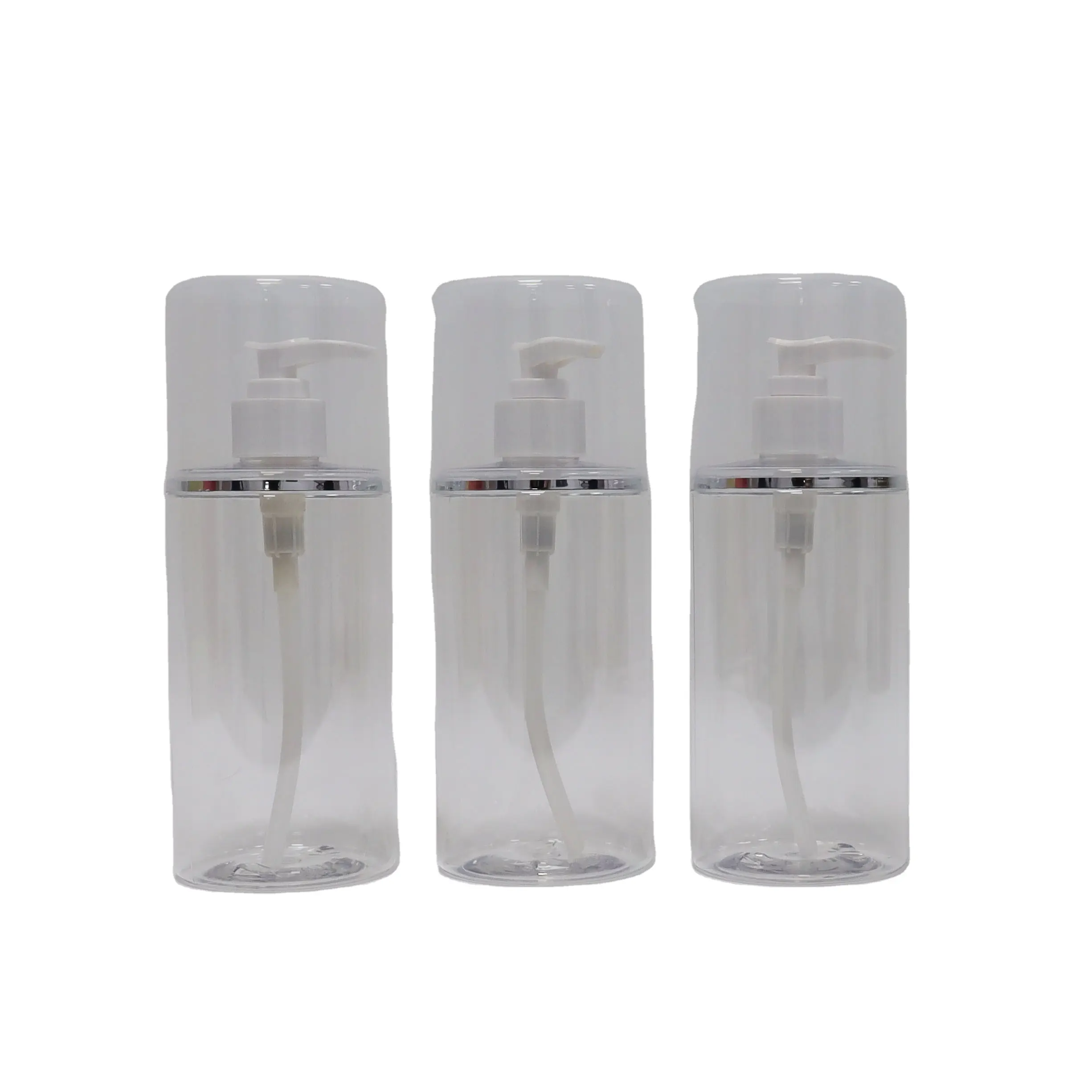 Flacone di lozione per bottiglia di gel doccia in plastica trasparente quadrata da 500ml