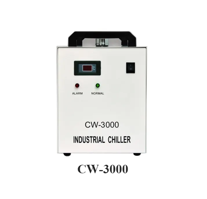 Refrigeratori d'acqua raffreddati ad aria Laser Aurora CW-3000AK serbatoio d'acqua con capacità 9L