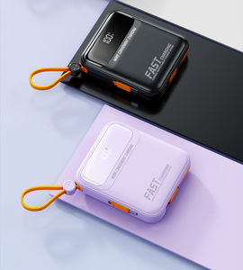 2024 <strong>Small</strong> Powerbank 20000mah Fast Charging PD 20W Portable Outdoor Wallet Power Banks for <strong>Apple</strong> Type C Cable - Product Image 2