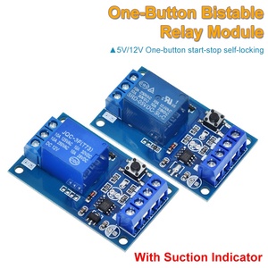 TZT 5V 12V Single Bond Button Bistabiles Relais modul Modifizierter Auto-Start-und Stopp-Selbstsicher ungs schalter Ein Schlüssel für Arduino - Product Image 3