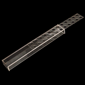 用于餐桌的矩形花卉中心塑料长矩形花瓶丙烯酸现代花瓶盒 - Product Image 2