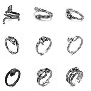 In-demand Product Punk Jewelry Vintage Antique <strong>Silver</strong> Open Ring Multi Styles Available Exaggerated Snake Ring to My <strong>Son</strong>