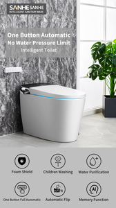 Euro Style Electronic Toilet Auto Flushing Remote Control Smart Toilet with <strong>Bidet</strong> - Product Image 5